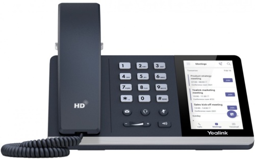 SIP-T55A SIP-телефон, Teams, Цветной сенсорный экран, GigE, без видео, без БП